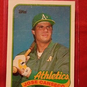 Topps Athletics Baseball Card - Green and Yellow